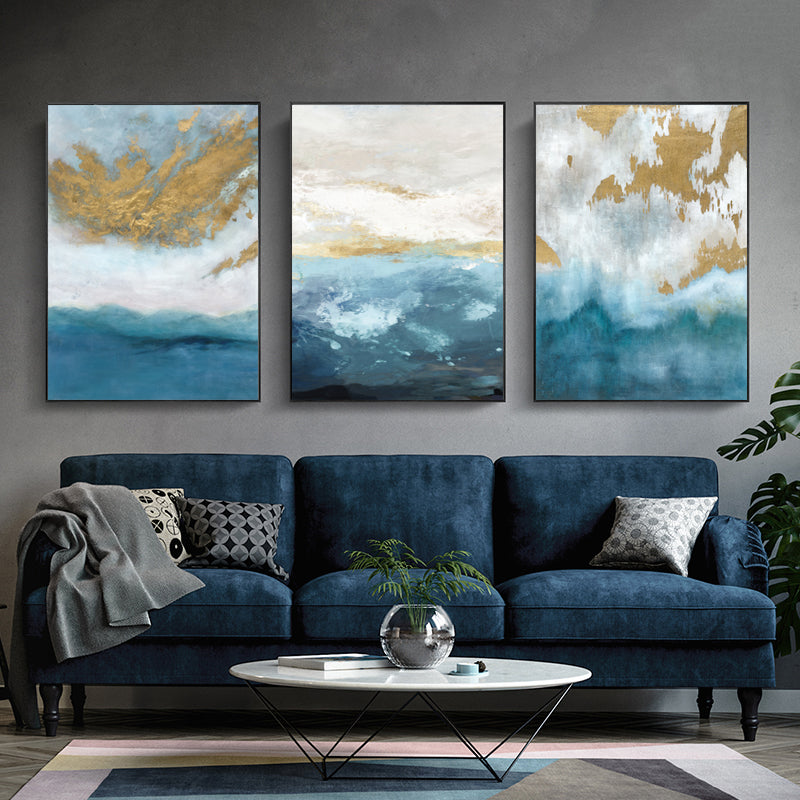 Wall Art prints - Abstract Sky And Sea ( 3 sets )- Poster Prints -Canvas Prints
