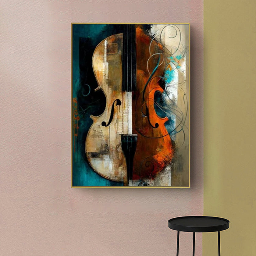 Wall Art - Abstract Violin - Canvas Prints-Poster Prints