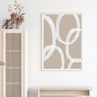 Wall art - Abstract White Lines 2 sets - Canvas Prints- Poster Prints