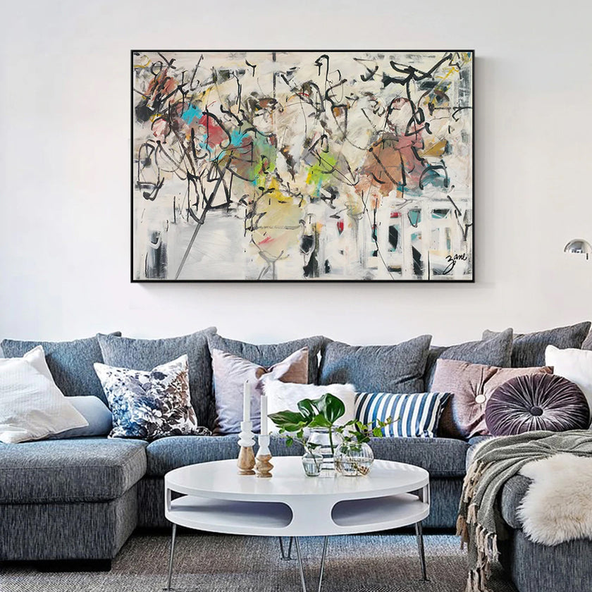 Wall Art - Abstract White Dream - Canvas Prints-Poster Prints