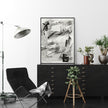 Wall art - Abstract Black and White 2 sets- Canvas Prints- Poster Prints