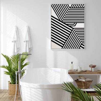 Wall Art - Abstract black white line - Canvas Prints-Poster Prints