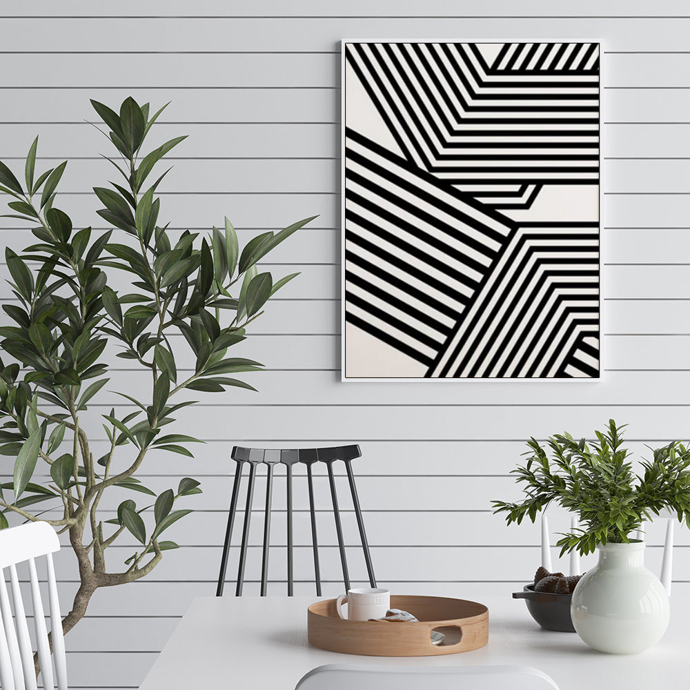 Wall Art - Abstract black white line - Canvas Prints-Poster Prints