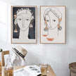 Wall art - Abstract Figures 2 sets- Canvas Prints- Poster Prints
