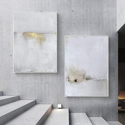 Wall Art -Abstract gold white 2 sets- Canvas Prints-Poster Prints