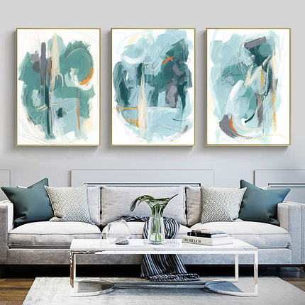 Wall Art - Abstract green (3 sets) - Canvas Prints-Poster Prints