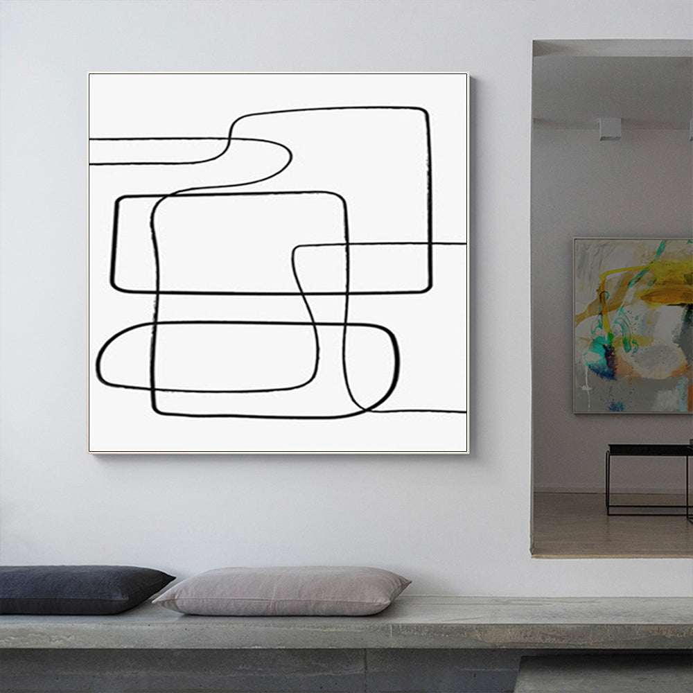 Wall Art - Abstract Line Square Size  - Canvas Prints-Poster Prints