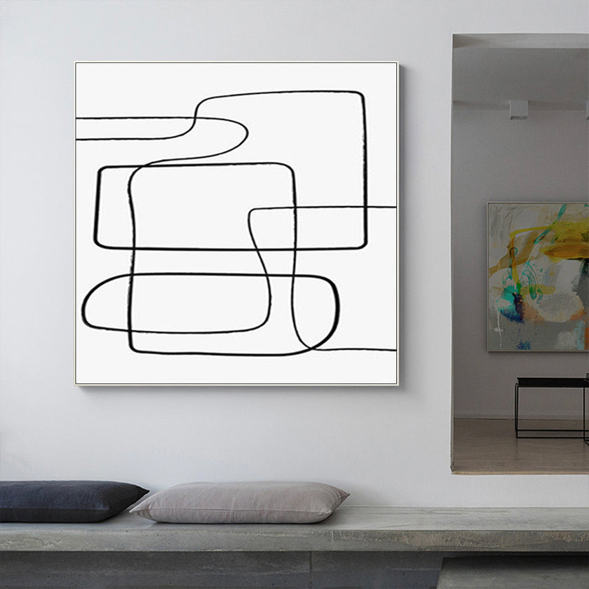 Wall Art - Abstract Line Square Size  - Canvas Prints-Poster Prints