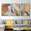 Wall Art - Abstract Orange (3 Sets) - Poster Prints -Canvas Prints