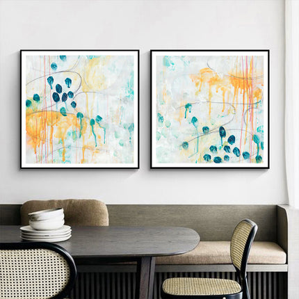 Wall Art - Abstract Olive (2 sets)- Canvas Prints-Poster Prints