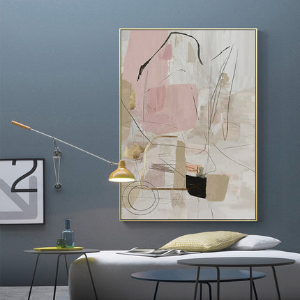 Wall art - Abstract Pink Gold - Canvas Prints - Poster Prints