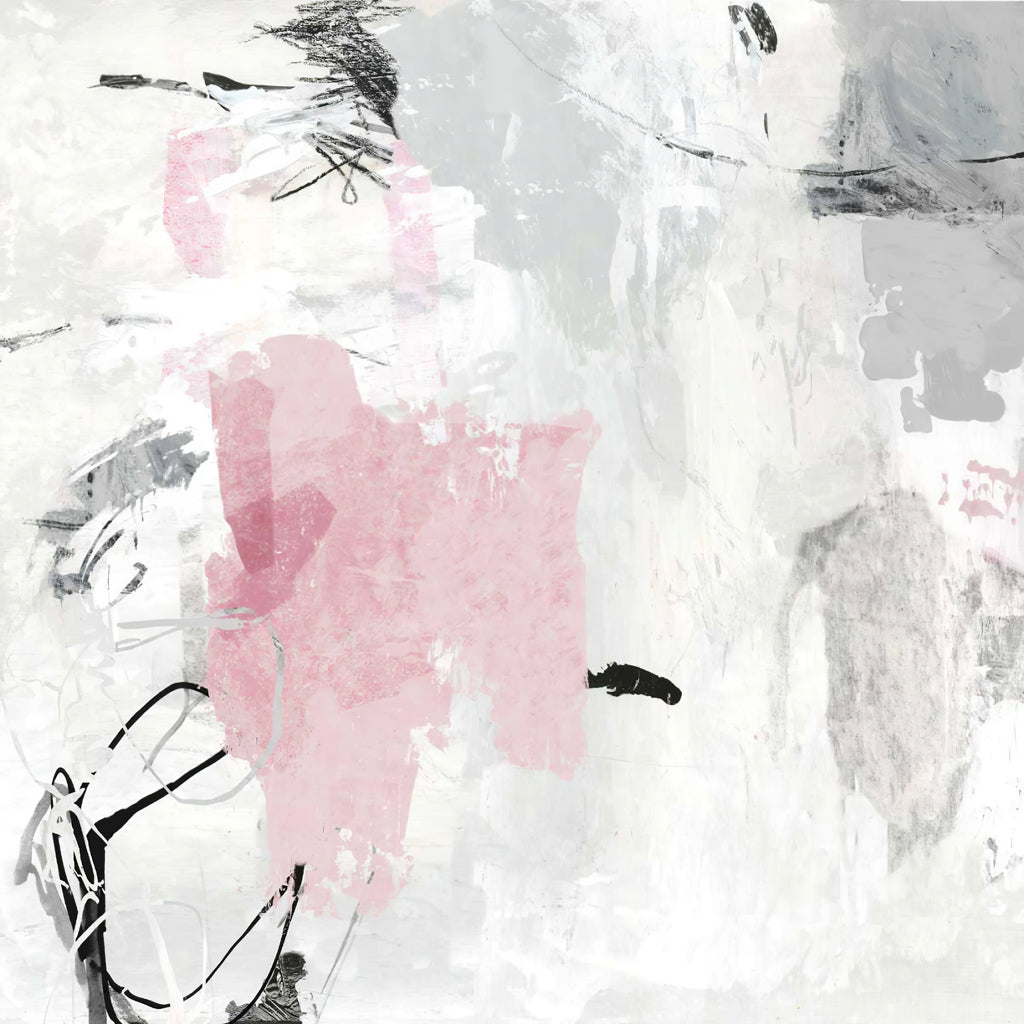 Wall Art Prints - Abstract Pink Grey (2 sets)- Canvas Prints-Poster Prints