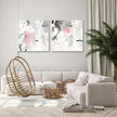 Wall Art - Abstract Pink Grey I - Canvas Prints-Poster Prints