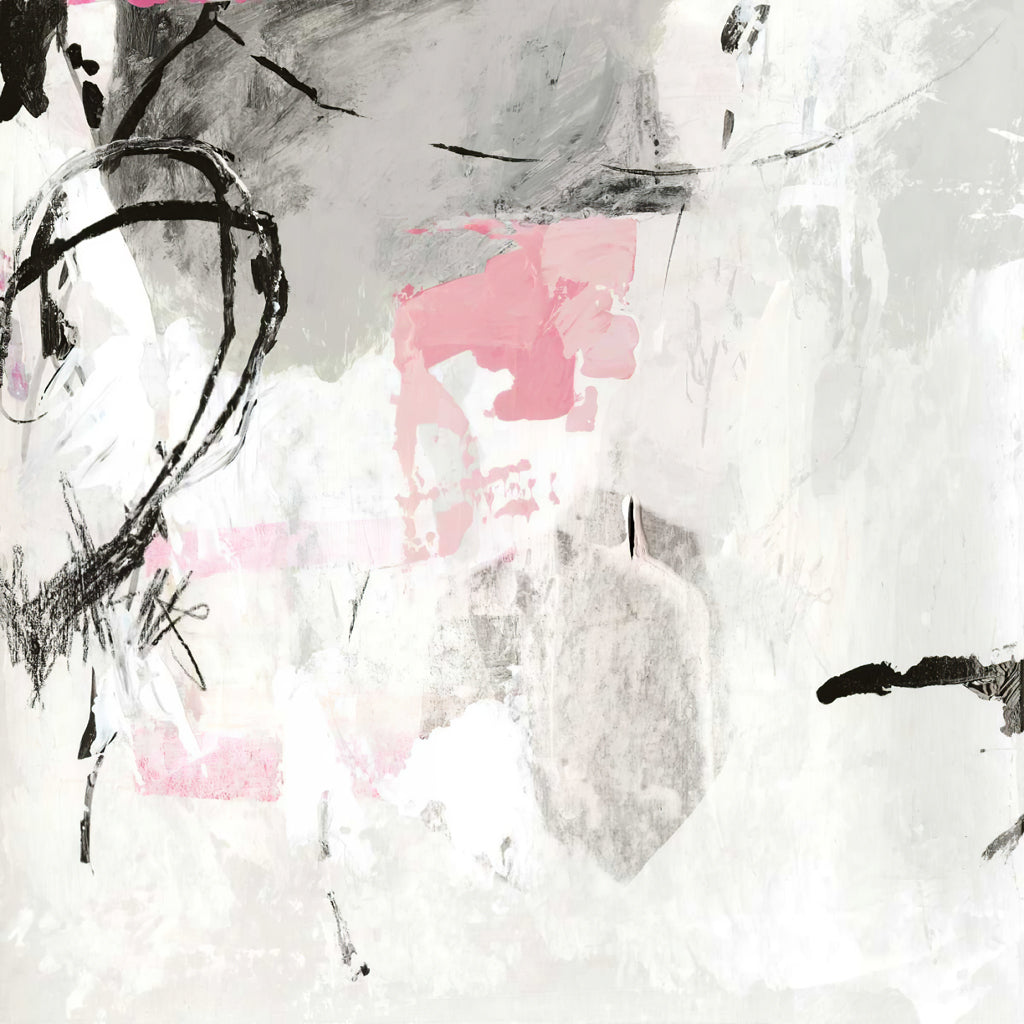 Wall Art Prints - Abstract Pink Grey (2 sets)- Canvas Prints-Poster Prints