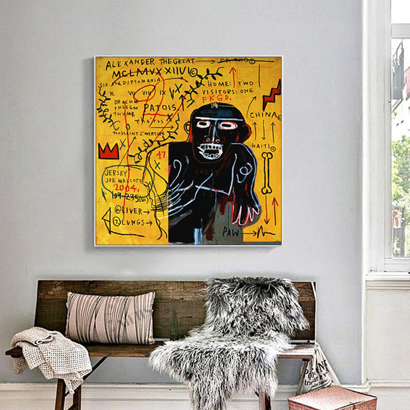 Wall Art - All Colored Cast By Basquiat - Canvas Prints-Poster Prints