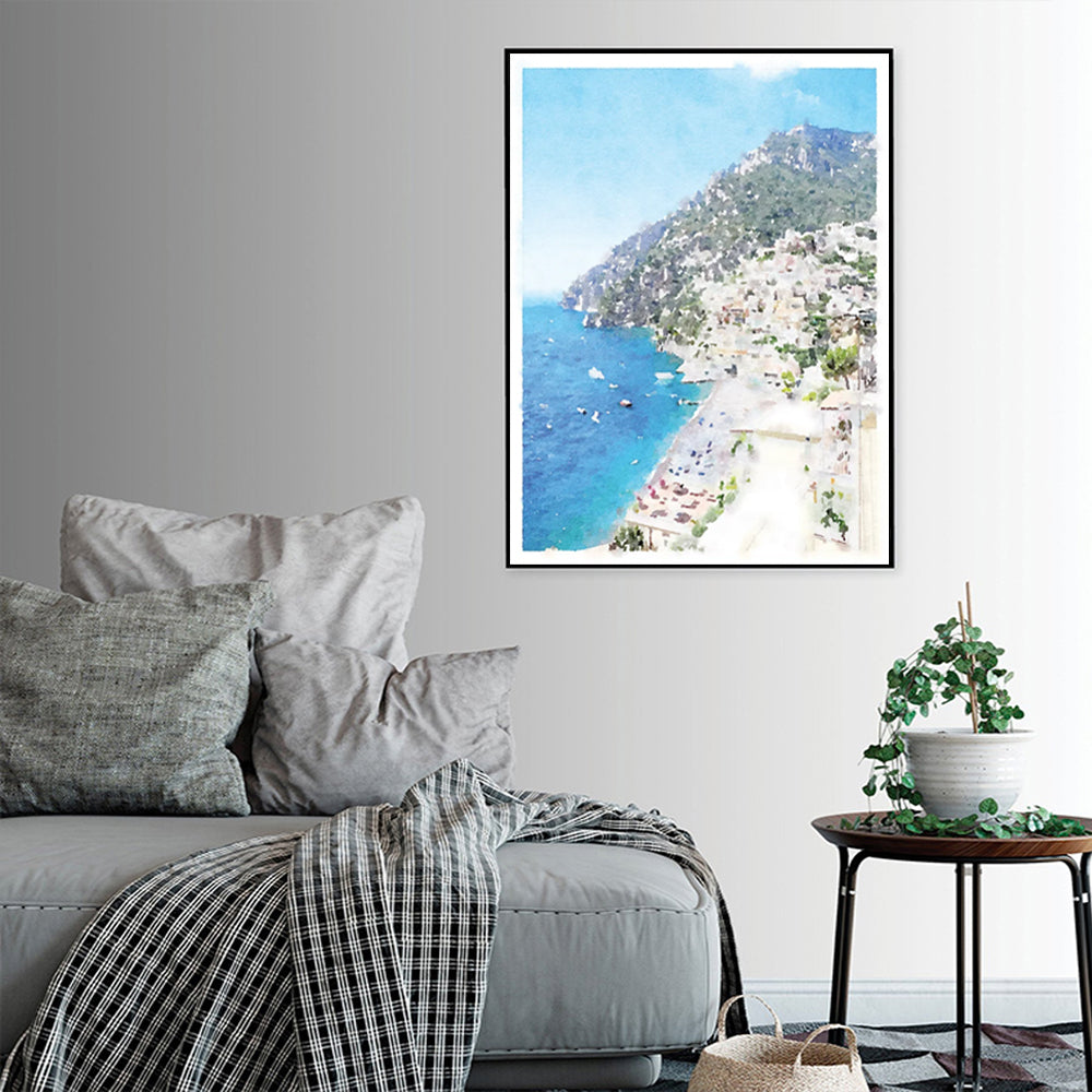 Wall Art - Amalfi Coast Positano Italy - Canvas Prints-Poster Prints