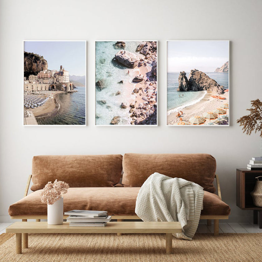 Landscape Art prints - Amalfi Coast - Poster Prints -Canvas Prints