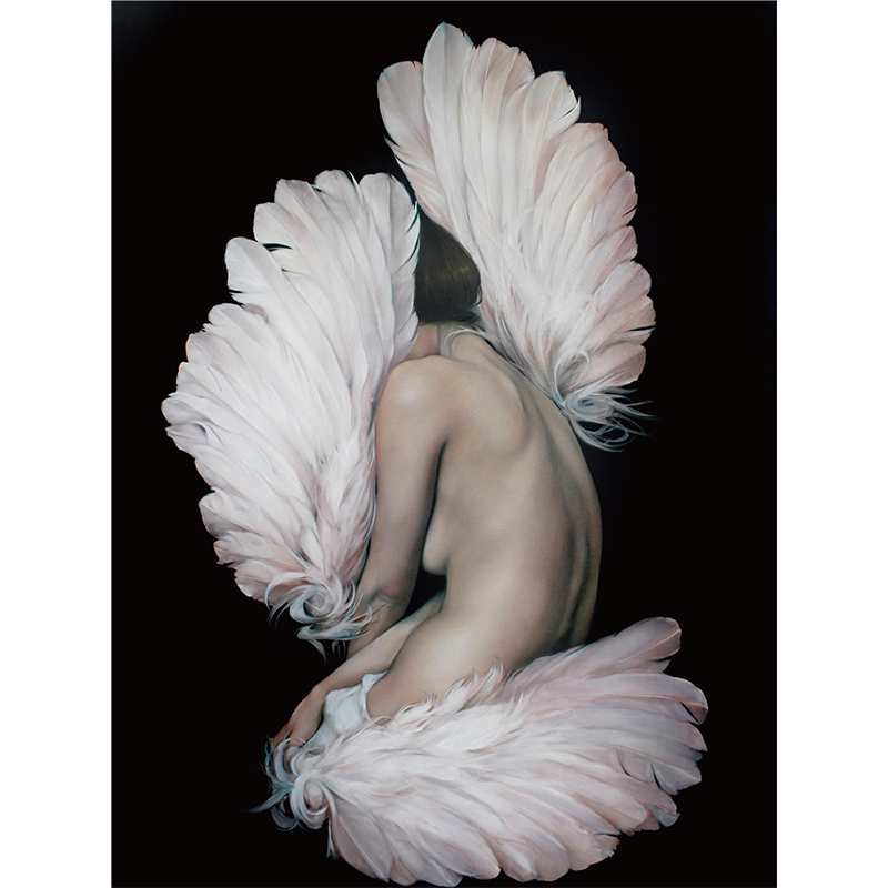 Figures Art - Print Wall Art - Angel wing girl - Canvas Prints-Poster Prints