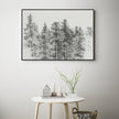 Wall Art - Antique Pine Tree Forest Sketch - Canvas Prints-Poster Prints