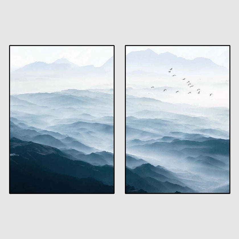 Landscape Prints - Blue mountains(2 sets) -canvas prints - poster prints