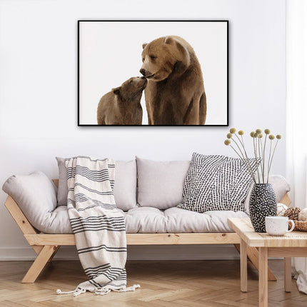 Wall Art - Baby and Mama Bear - Canvas Prints-Poster Prints