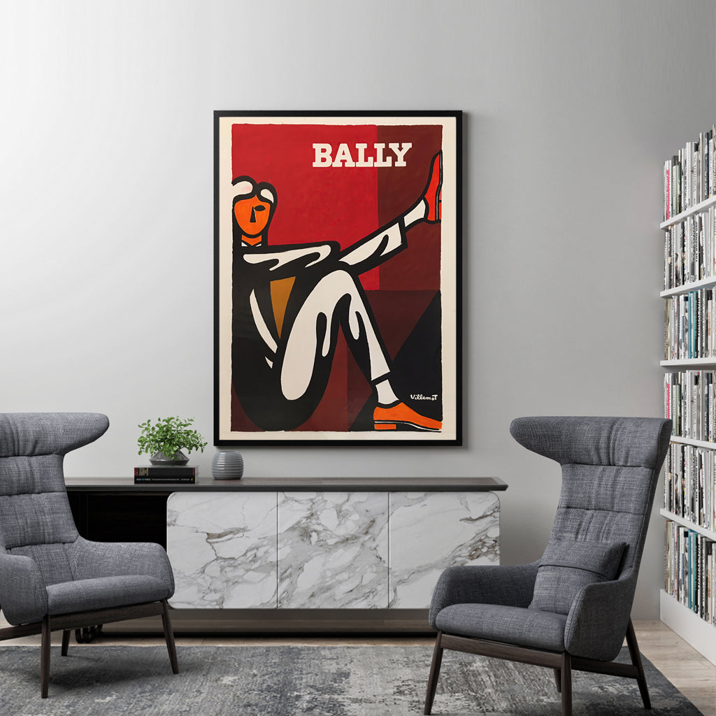 Wall Art - Bally Man by Villemot - Canvas Prints-Poster Prints