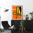 Wall Art - Bally Orange Legs - Canvas Prints-Poster Prints