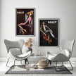 Wall art - Bally Man & Woman 2 sets- Canvas Prints- Poster Prints