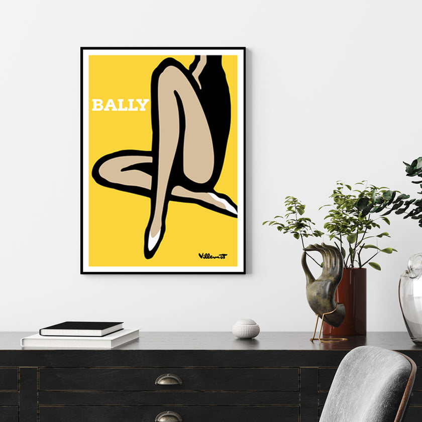 Wall Art - Bally Yellow Legs - Canvas Prints-Poster Prints