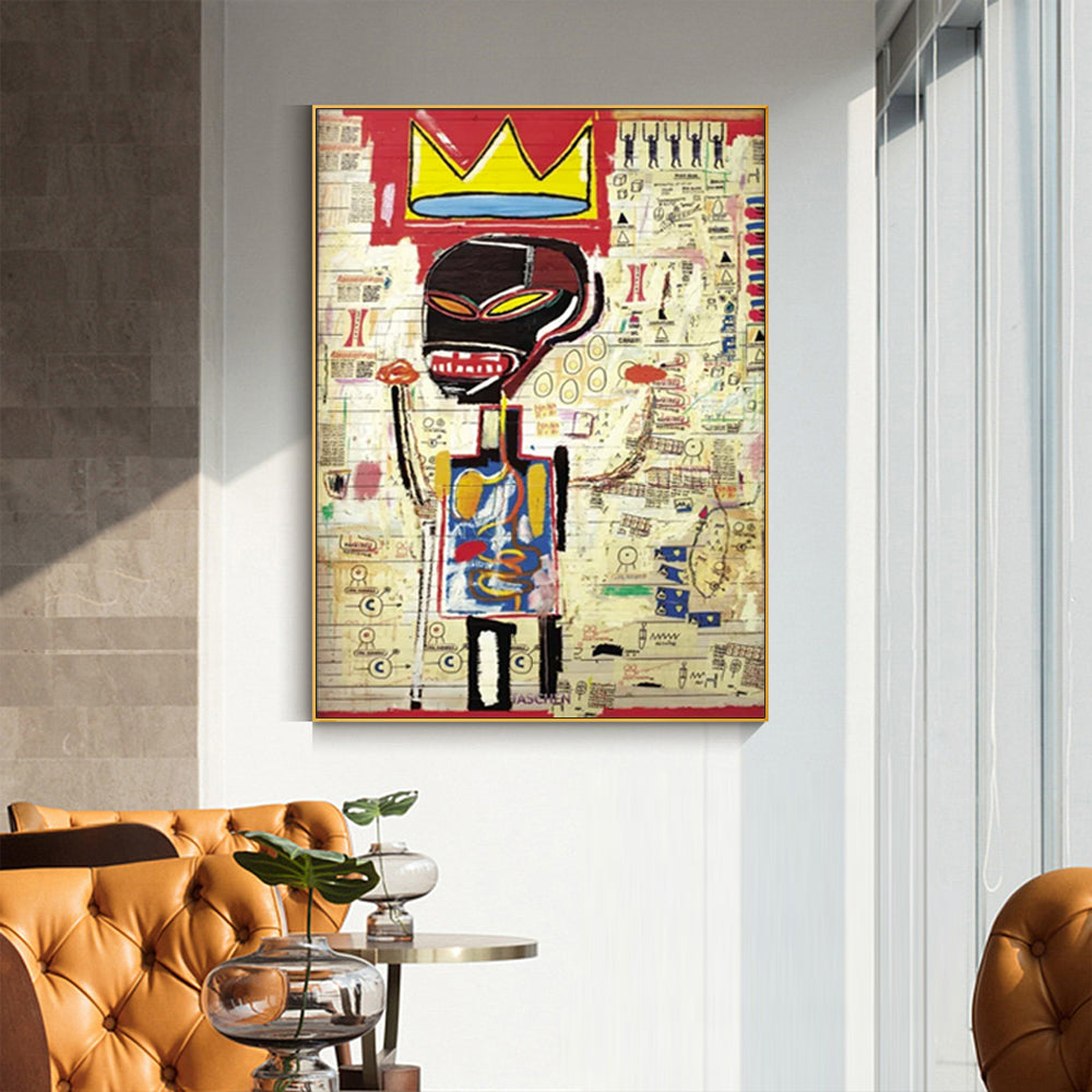 Wall Art - Pop Art By Jean Michel Basquiat - Canvas Prints-Poster Prints