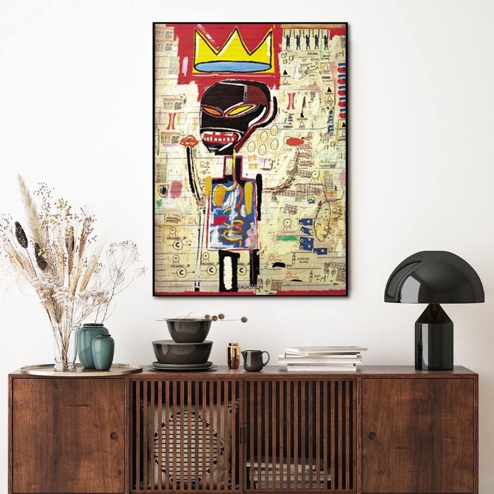 Wall Art - Pop Art By Jean Michel Basquiat - Canvas Prints-Poster Prints