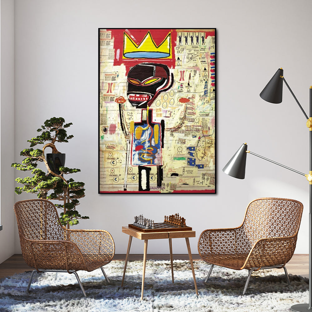 Wall Art - Pop Art By Jean Michel Basquiat - Canvas Prints-Poster Prints
