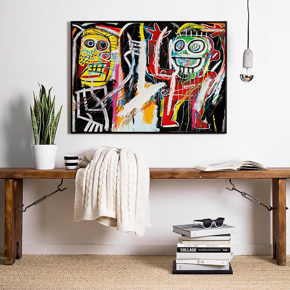 Wall Art - Basquiat Street Art - Canvas Prints-Poster Prints