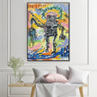 Wall Art - Basquiat Fishing 1981 - Canvas Prints-Poster Prints