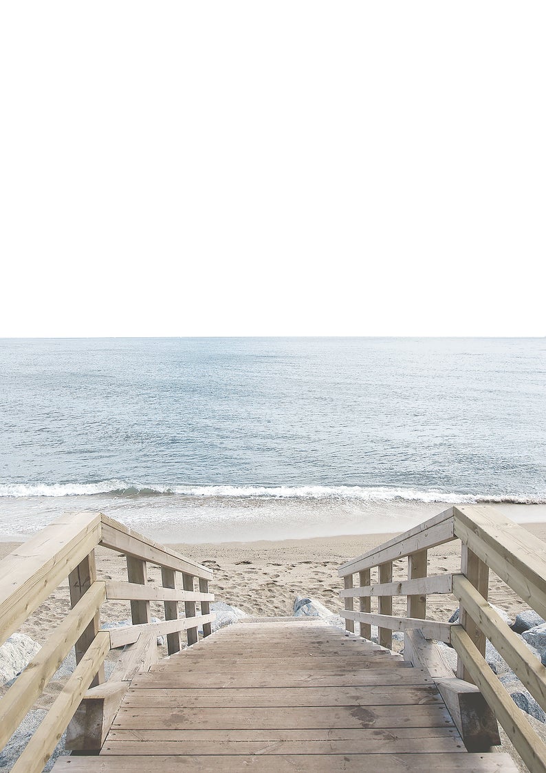 Wall art - Beach Stairs - Canvas Prints - Poster Prints