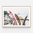 Landscape art prints - Beach Surfboards colour - Canvas Prints - Poster Prints