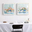 Wall Art - Beach Town Summer (2 sets)- Canvas Prints-Poster Prints