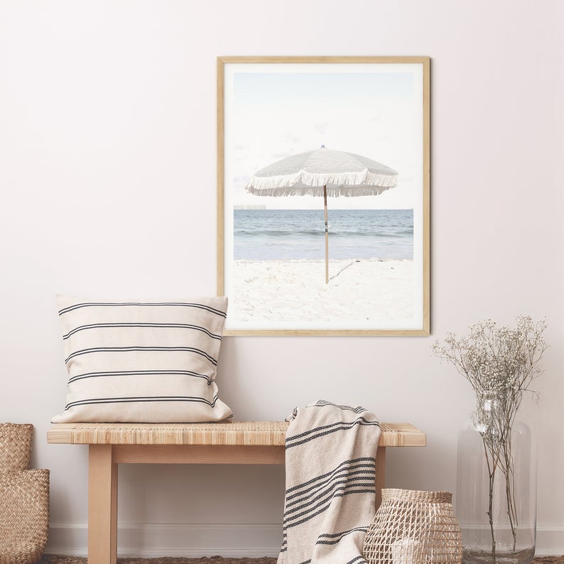 Wall art - Beach Umbrella - Canvas Prints - Poster Prints