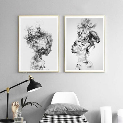 Wall art - Beautiful Girl 2 sets- Canvas Prints- Poster Prints