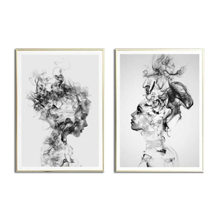 Wall art - Beautiful Girl 2 sets- Canvas Prints- Poster Prints