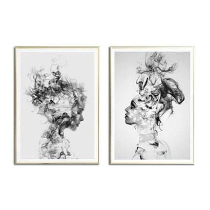 Wall art - Beautiful Girl 2 sets- Canvas Prints- Poster Prints
