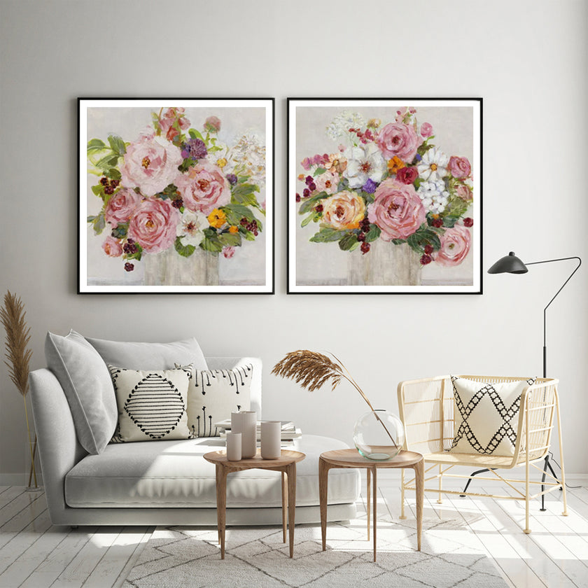 Wall Art - Becoming Blush (2 sets)- Canvas Prints-Poster Prints