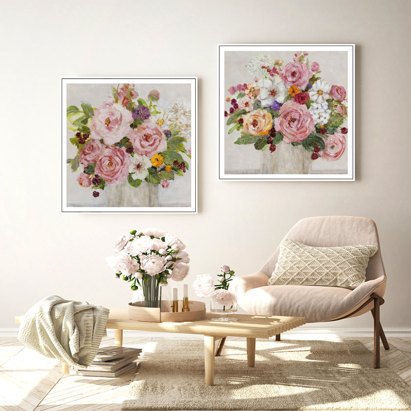Wall Art - Becoming Blush (2 sets)- Canvas Prints-Poster Prints