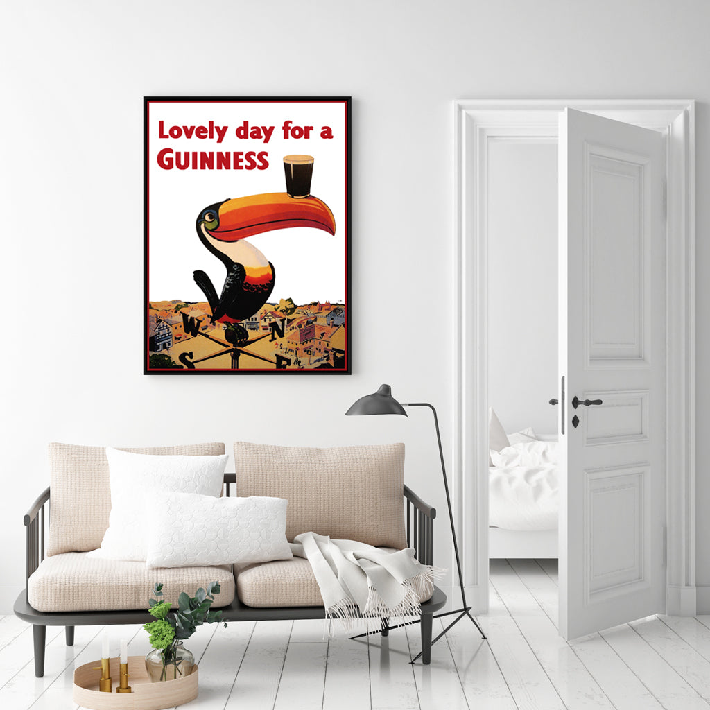 Wall Art - Beer Lovely Day For A Guinness - Canvas Prints-Poster Prints