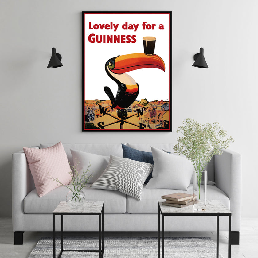 Wall Art - Beer Lovely Day For A Guinness - Canvas Prints-Poster Prints