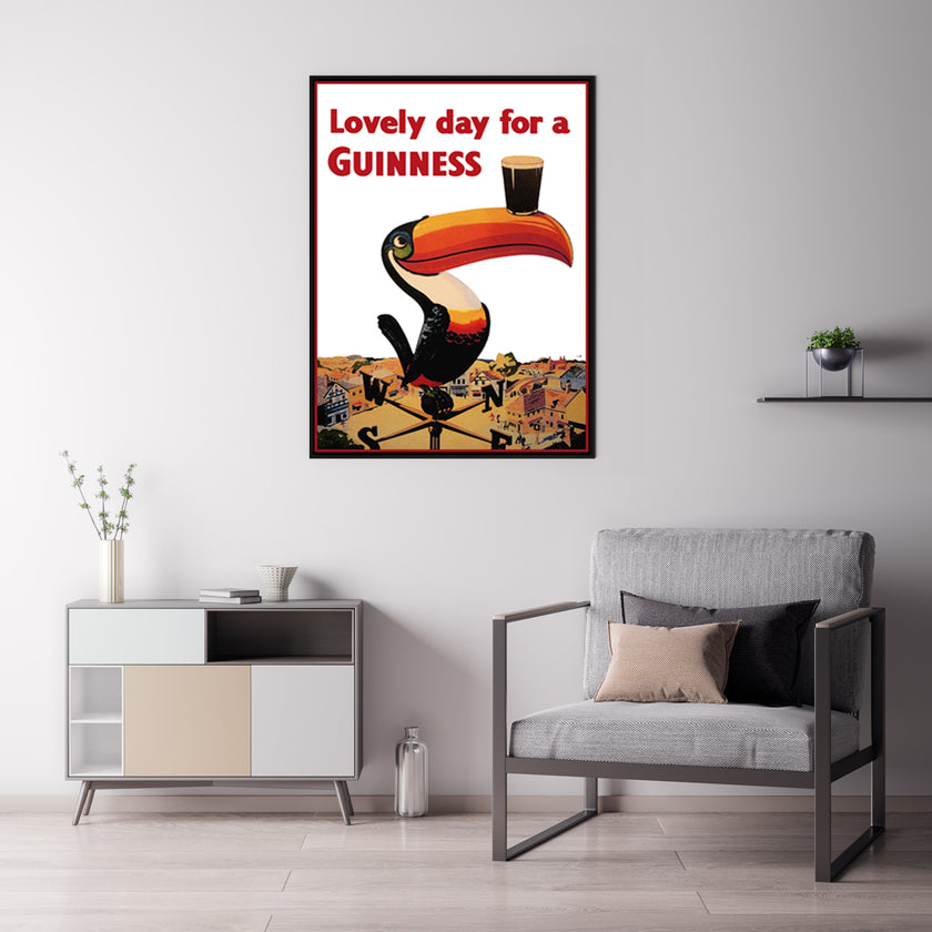 Wall Art - Beer Lovely Day For A Guinness - Canvas Prints-Poster Prints