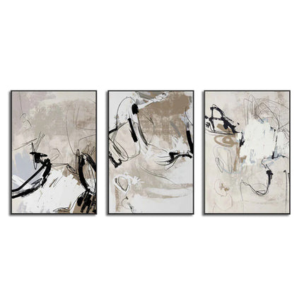 Wall Art  - Modern Abstract Beige 3 Sets - Poster Prints -Canvas Prints