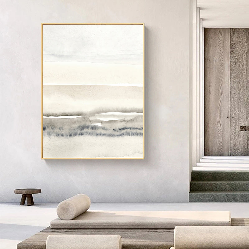Wall art - Abstract Beige And Grey (2 sets) - Canvas Prints- Poster Prints