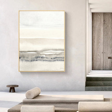 Wall Art - Beige And Grey II - Canvas Prints-Poster Prints