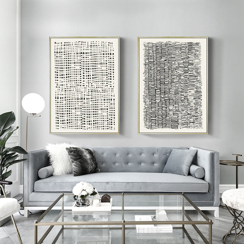 Wall art - Beige Creme Neutral Modern Art (2 sets)- Canvas Prints- Poster Prints